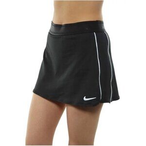NIKE Dri-Fit Womens Athletic Tennis Skort With Built-In Compression Shorts M Bla